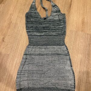 Green Halter Knit Dress by Know One Cares